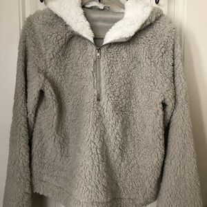 Grey Teddy Hoodie
